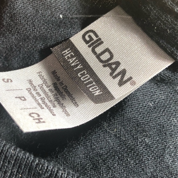 NWOT Black Tee with Masked Smiley Face Embroidered Patch - Size S - Picture 4 of 4